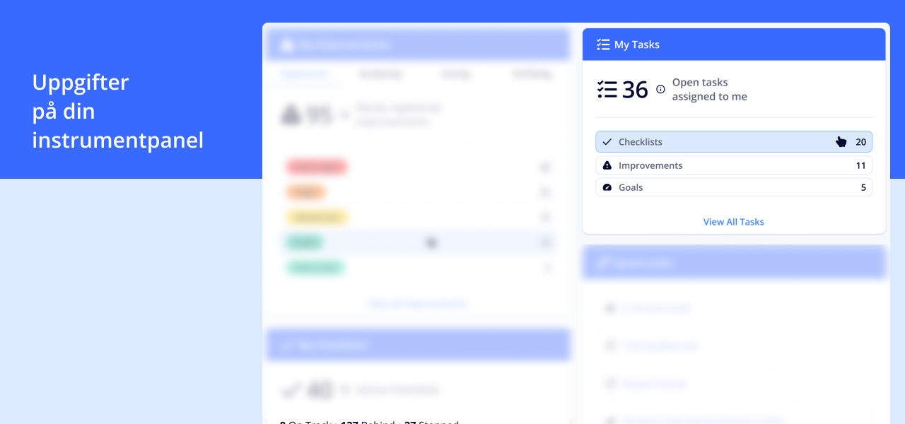 Dashboard - Inställningar