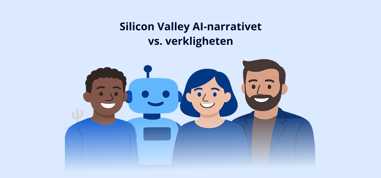 AI och arbetsmarknaden – illustration av sambandet mellan AI-hype och faktisk sysselsättningspåverkan