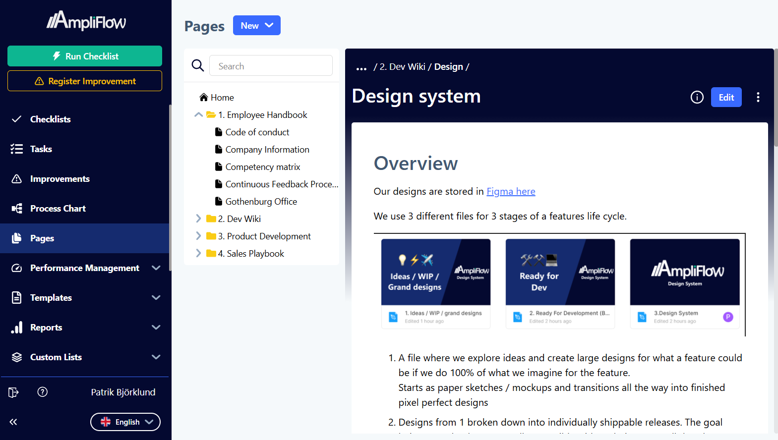 Pages beta